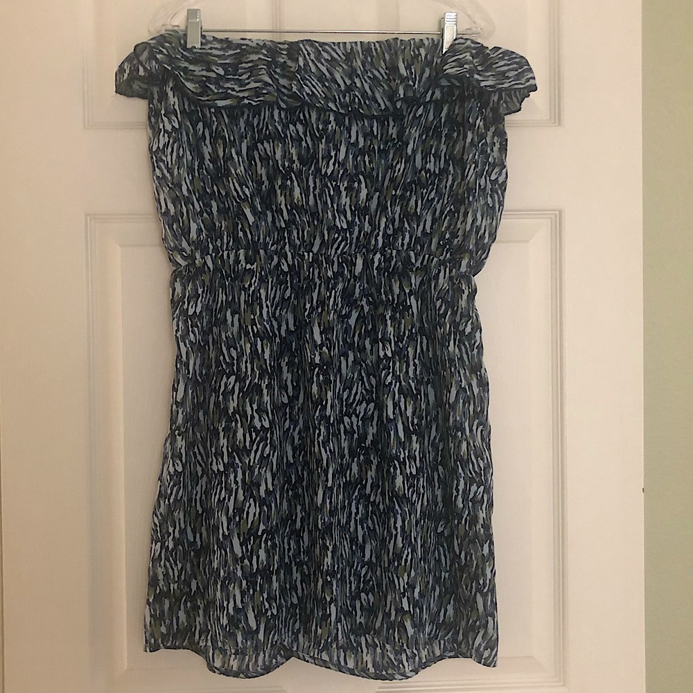 Gap Ruffled Hem Tube Dress